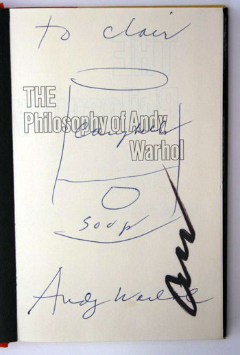 Andy Warhol: Libro Primera Edición