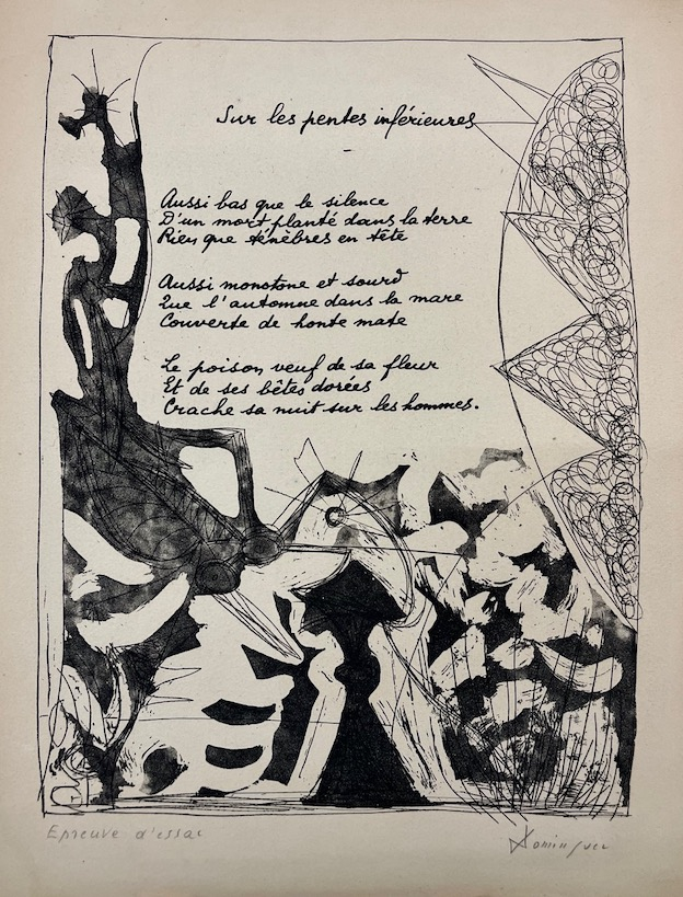 Sur les penles inférieures 