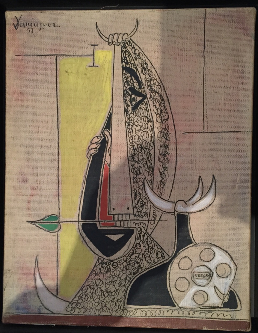 Bull talking on the phone