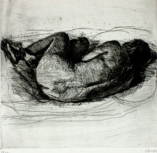 Desnudo De Mujer Acostada De Lado