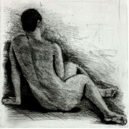 Desnudo De Mujer Apoyada