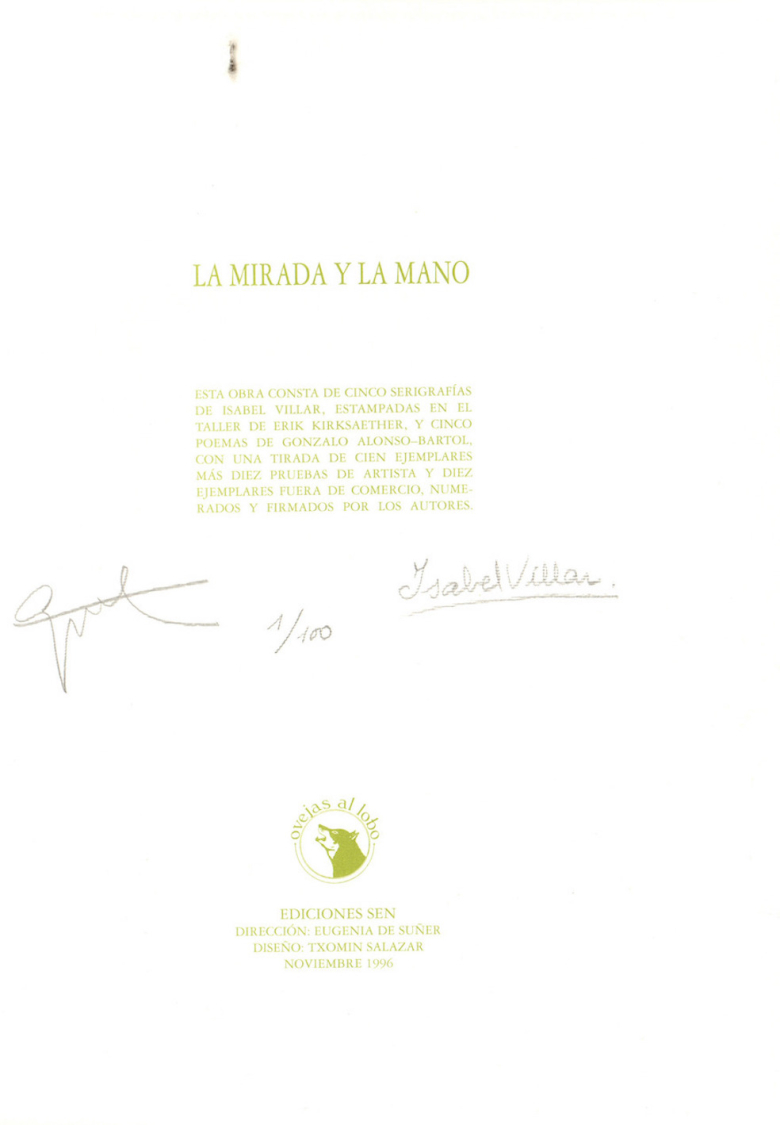 Isabel Villar:  The look and the hand