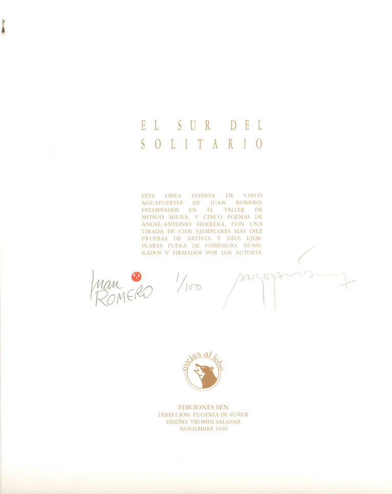 Juan Romero: El sur del solitario VI