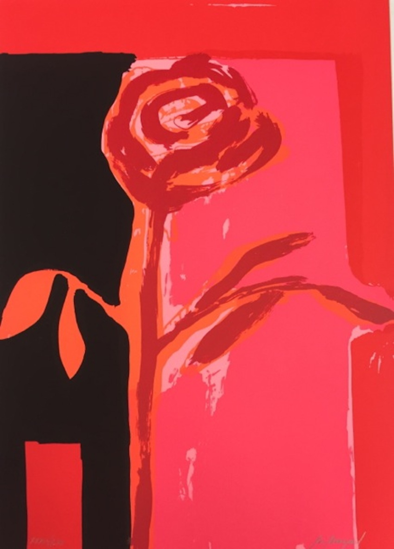 Despedida al pie de un rosal