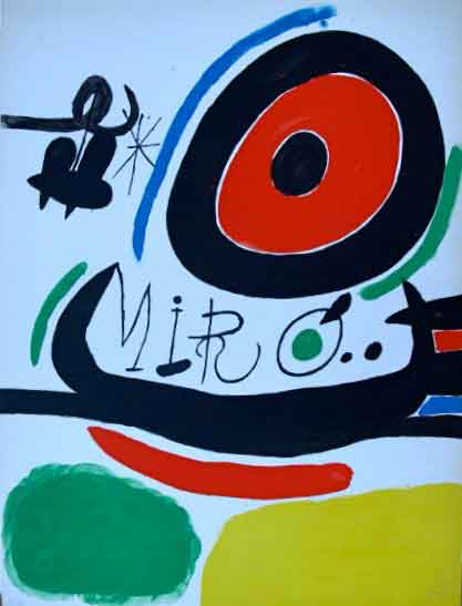  Poster for the exhibition of three books by Joan Miró in Osaka