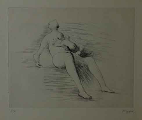 Recling Mother And Child II