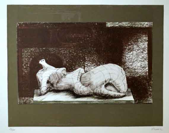 Reclinning Figure Architectural Background I