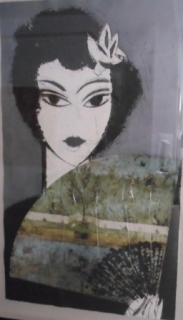 Mujer con abanico II Pompei 2