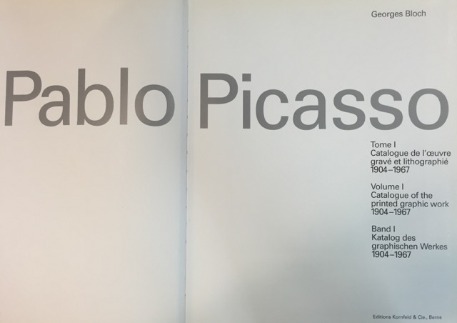 Catalogo de Picasso