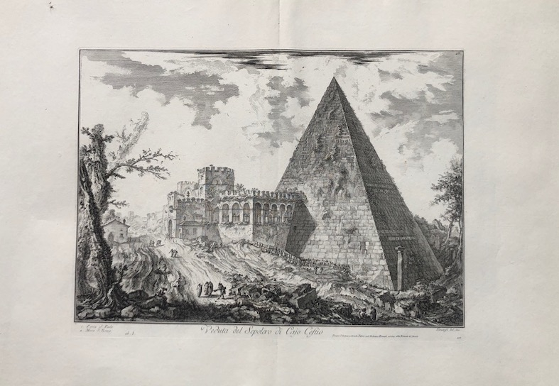 Veduta del Sepolcro du Caso Cestio
