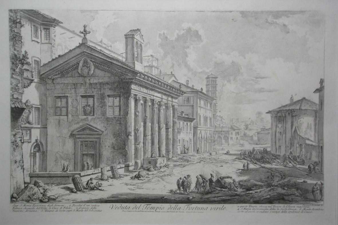 Vedutta del Tempio della Fortuna Virile