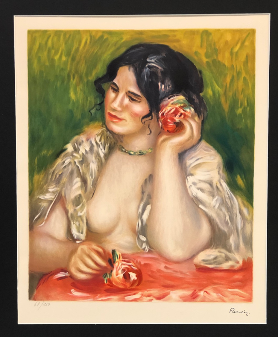 Gabrielle with a rose