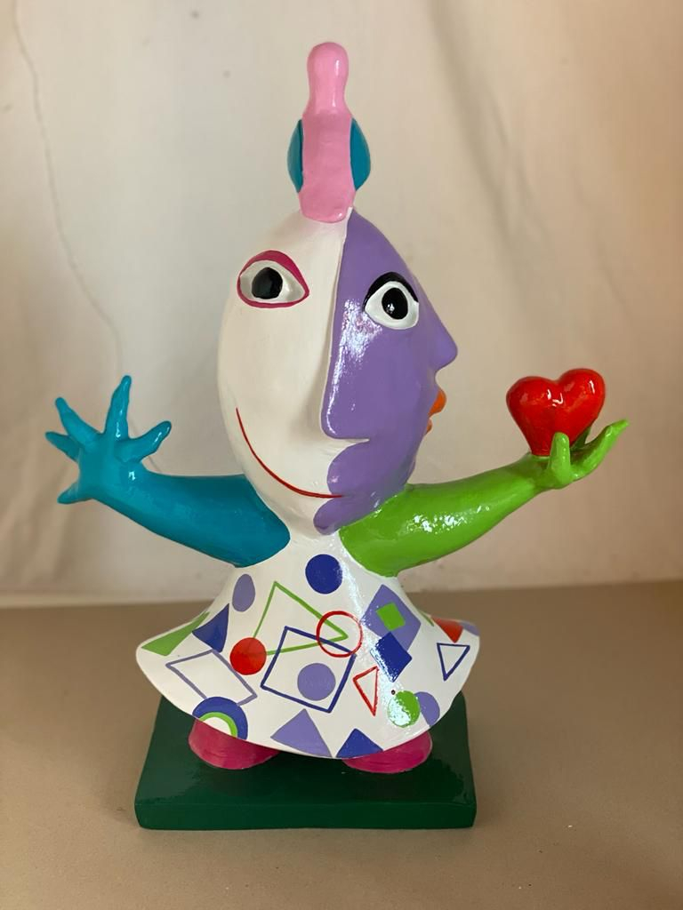 Chica feliz I, parte trasera