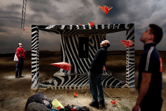 Escalera de Jacob a los origamis voladores