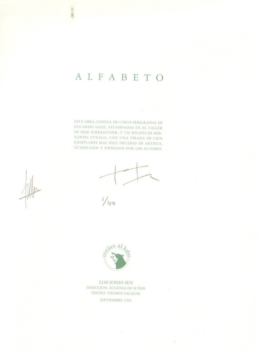 Eduardo Sanz: Alfabeto VI