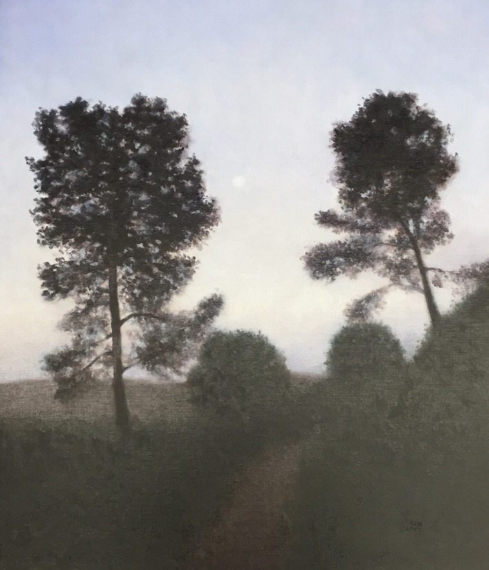 Camino y dos árboles