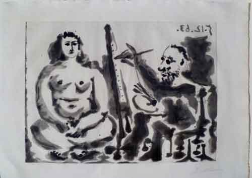 1.-Peintre Et Modèle IV