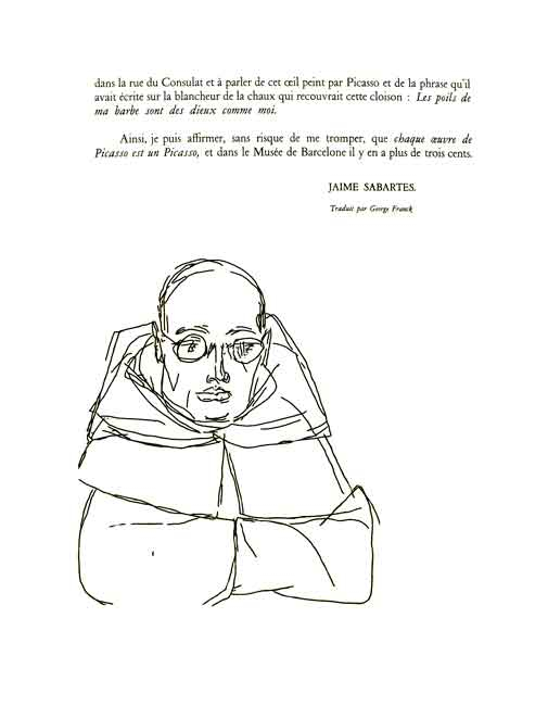 Portrait De Sabartes En Moine 3