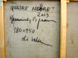 Trasera de la obra: Quadre Negre